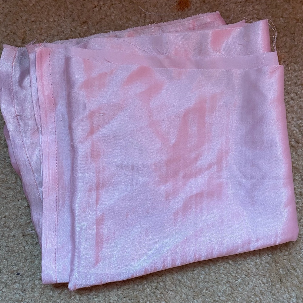 satin pink scarf top - Picture 3 of 4